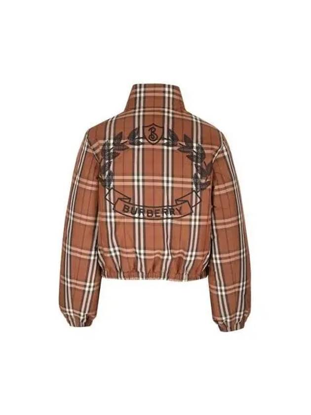 Burberry Check Nylon Down Padding Dark Birch Brown