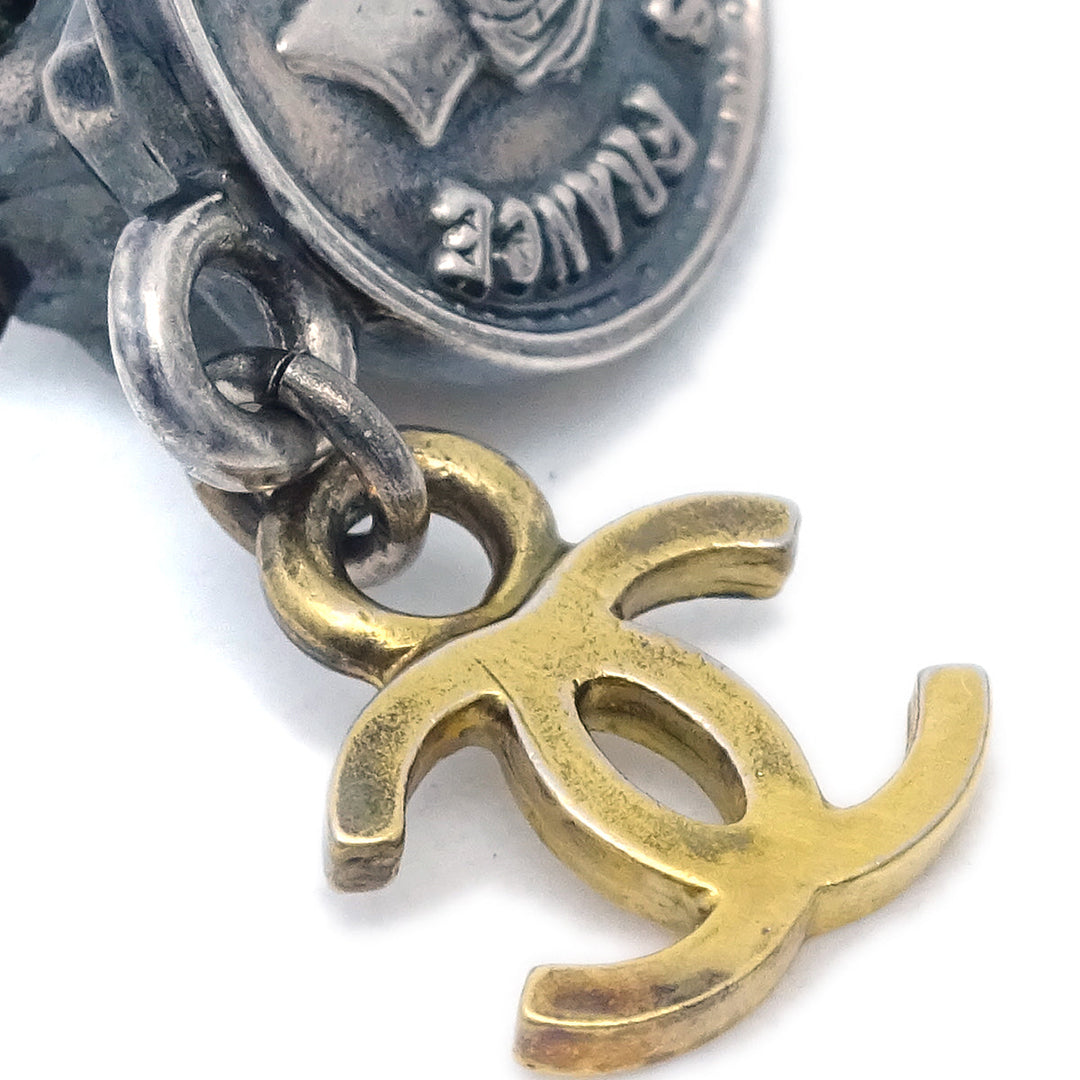 Top Quality Chanel Dangle Earrings Clip-On Gold