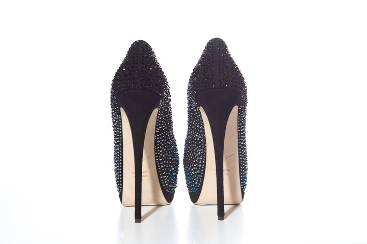 Guiseppe Zanotti Teal & Black Pumps SZ 38