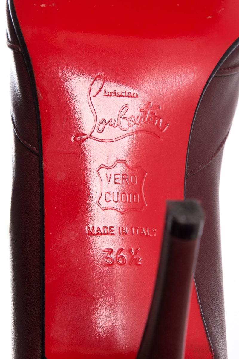 Christian Louboutin Burgundy Pumps SZ 36.5