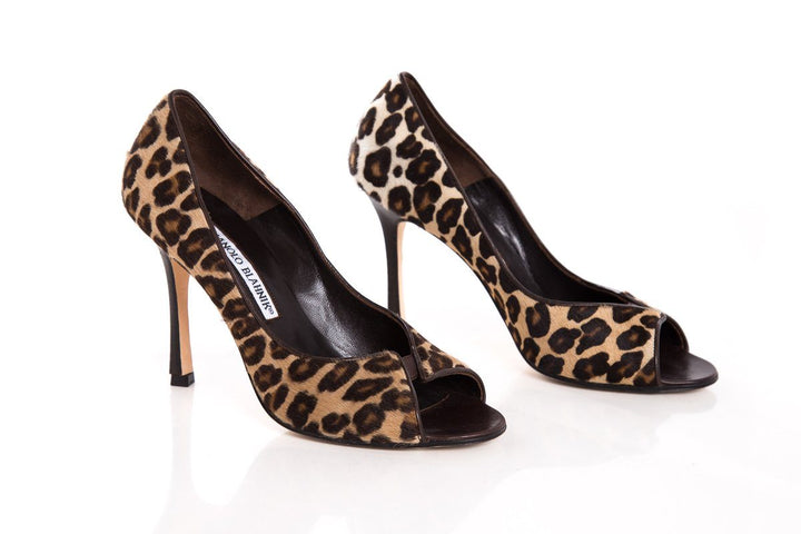 Manolo Blahnik Leopard Heels SZ 36