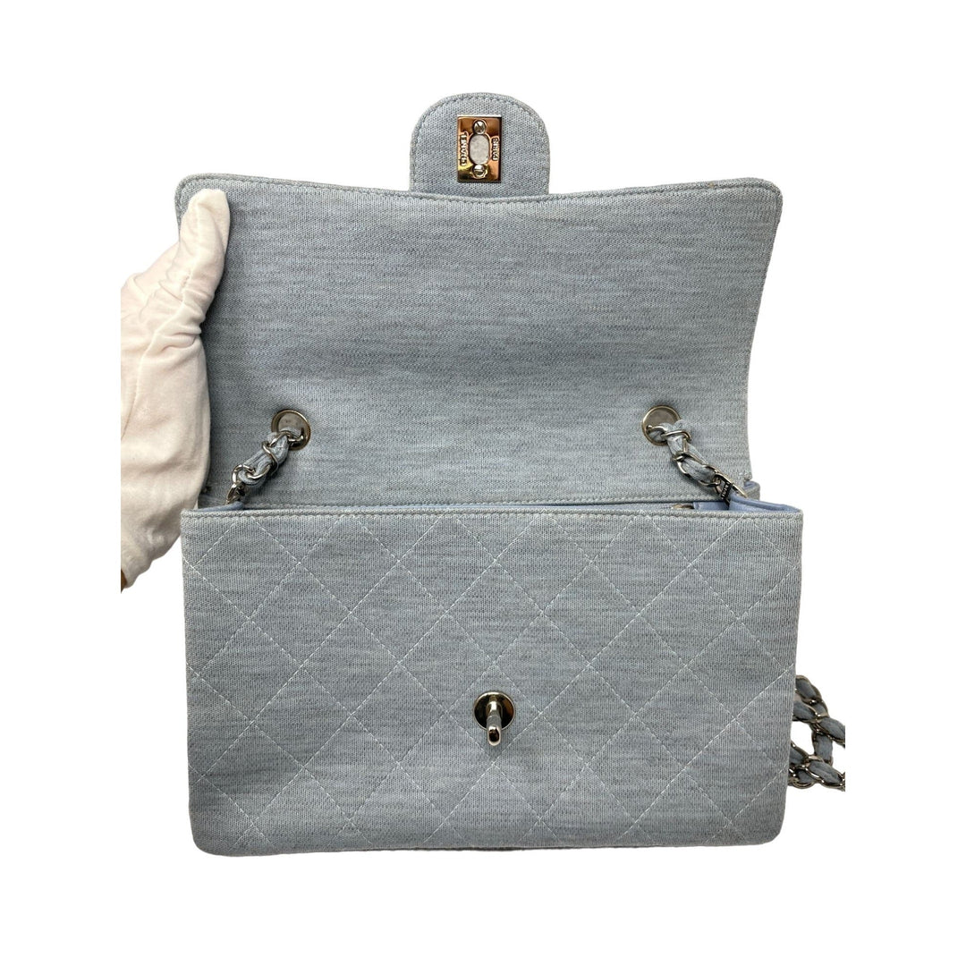Top Quality Chanel Top Quality Chanel Timeless Blue Jersey Shoulder Bag - Blue