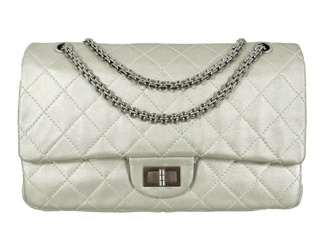 Chanel - Metallic Calfskin Quilted 2.55 Reissue 227 Double New - Shoulder Bag