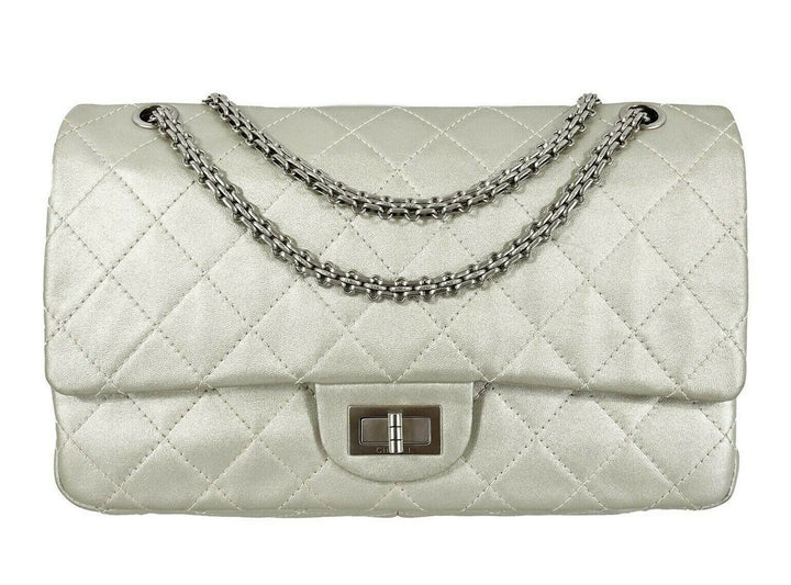Chanel - Metallic Calfskin Quilted 2.55 Reissue 227 Double New - Shoulder Bag