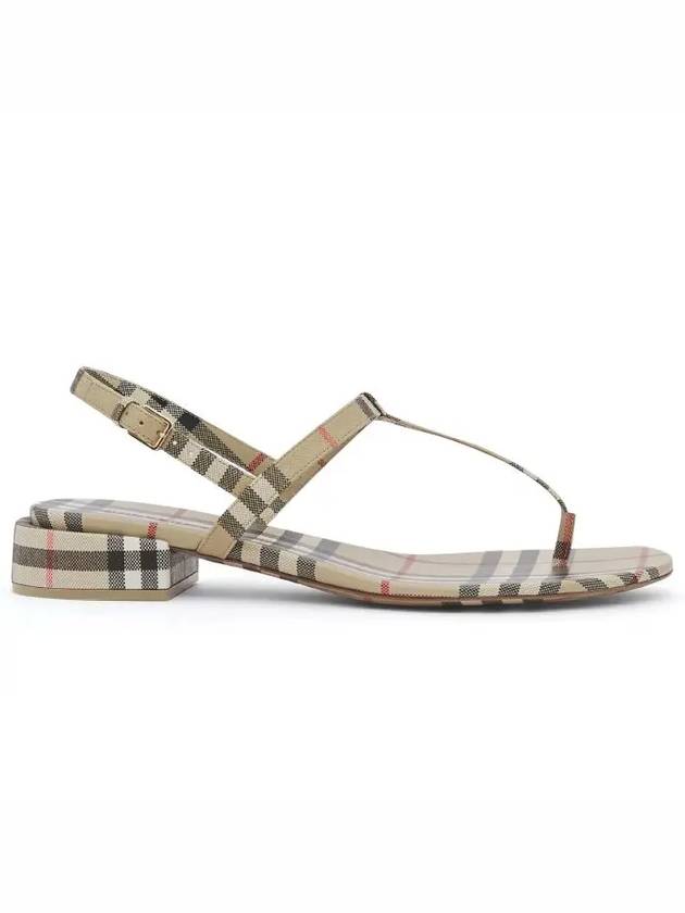 Burberry Vintage Check Lambskin Sandals Archive Beige