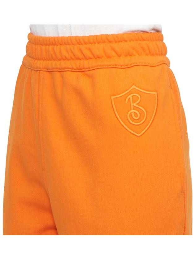 Burberry Logo Patch Cotton Track Pants Orange