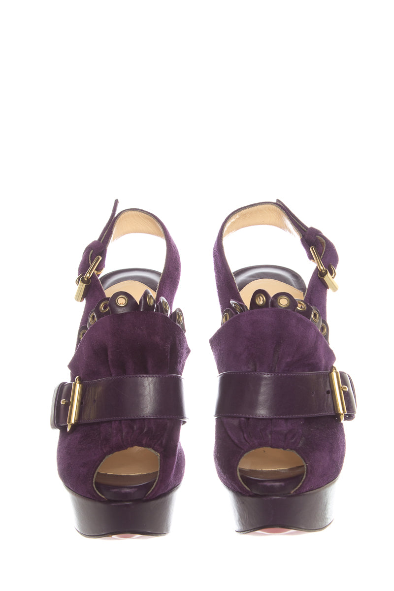 Christian Louboutin Purple Sandals SZ 35.5