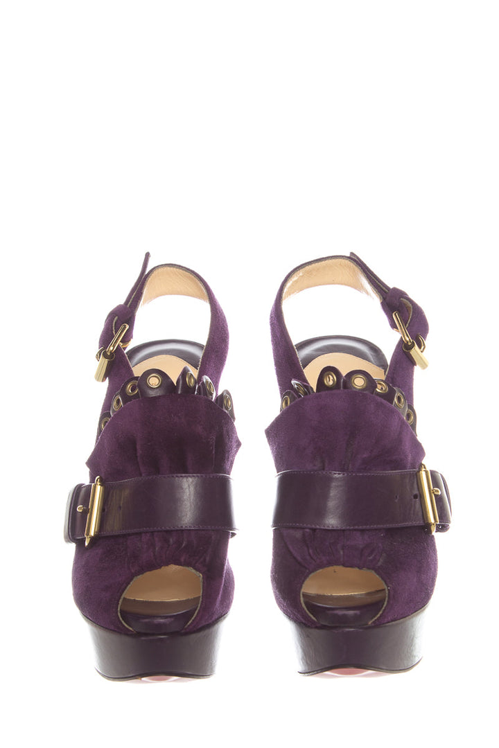 Christian Louboutin Purple Sandals SZ 35.5