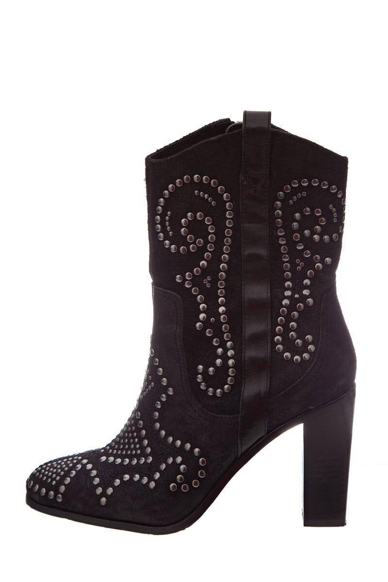 Donald J Pliner Black Studded Booties SZ 7.5