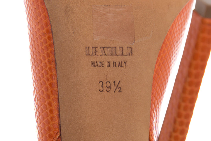 Le Silla Orange Platform Heels SZ 39.5