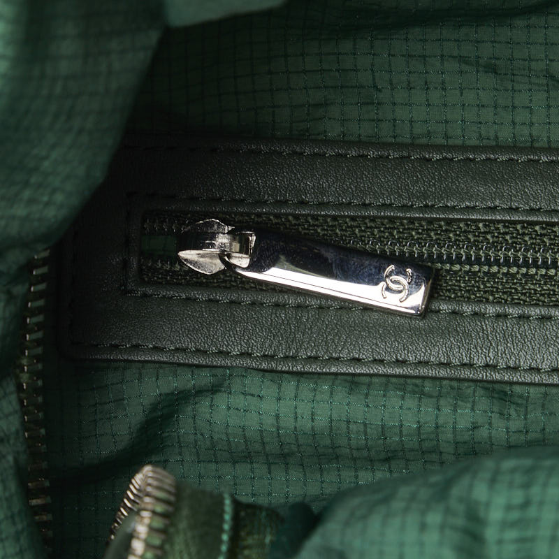 Top Quality Chanel Rucksack Backpack Green Nylon Leather  Chanel