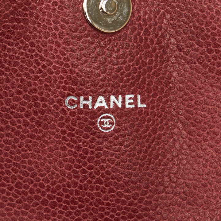 Top Quality Chanel Cocomark Half Moon Chain houlder Bag Wine Red Caviar S  CHANEL