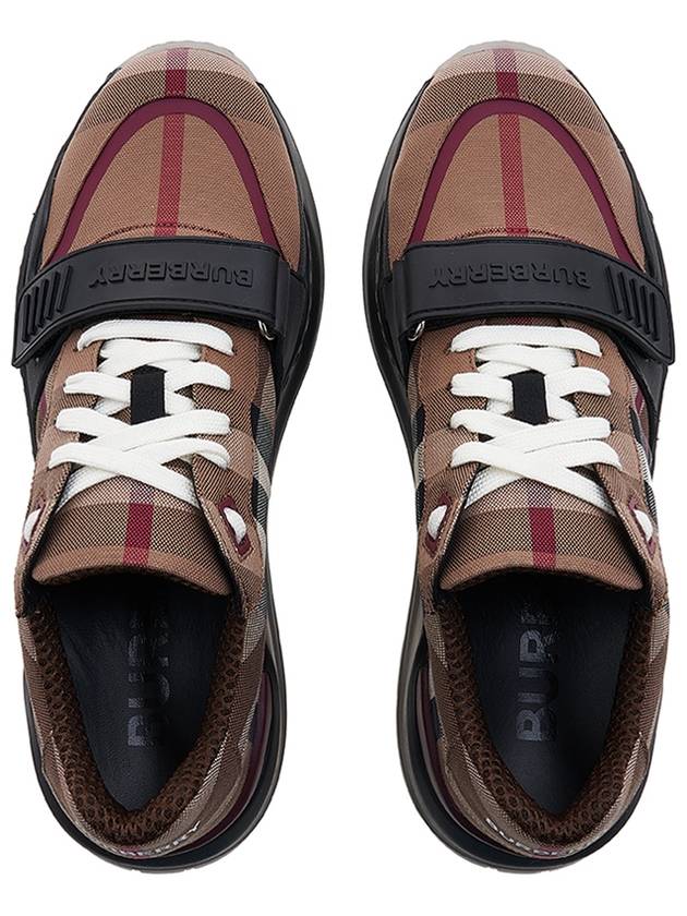 Top Quality Burberry Ramsey Check Cotton Low Top Sneakers Brown