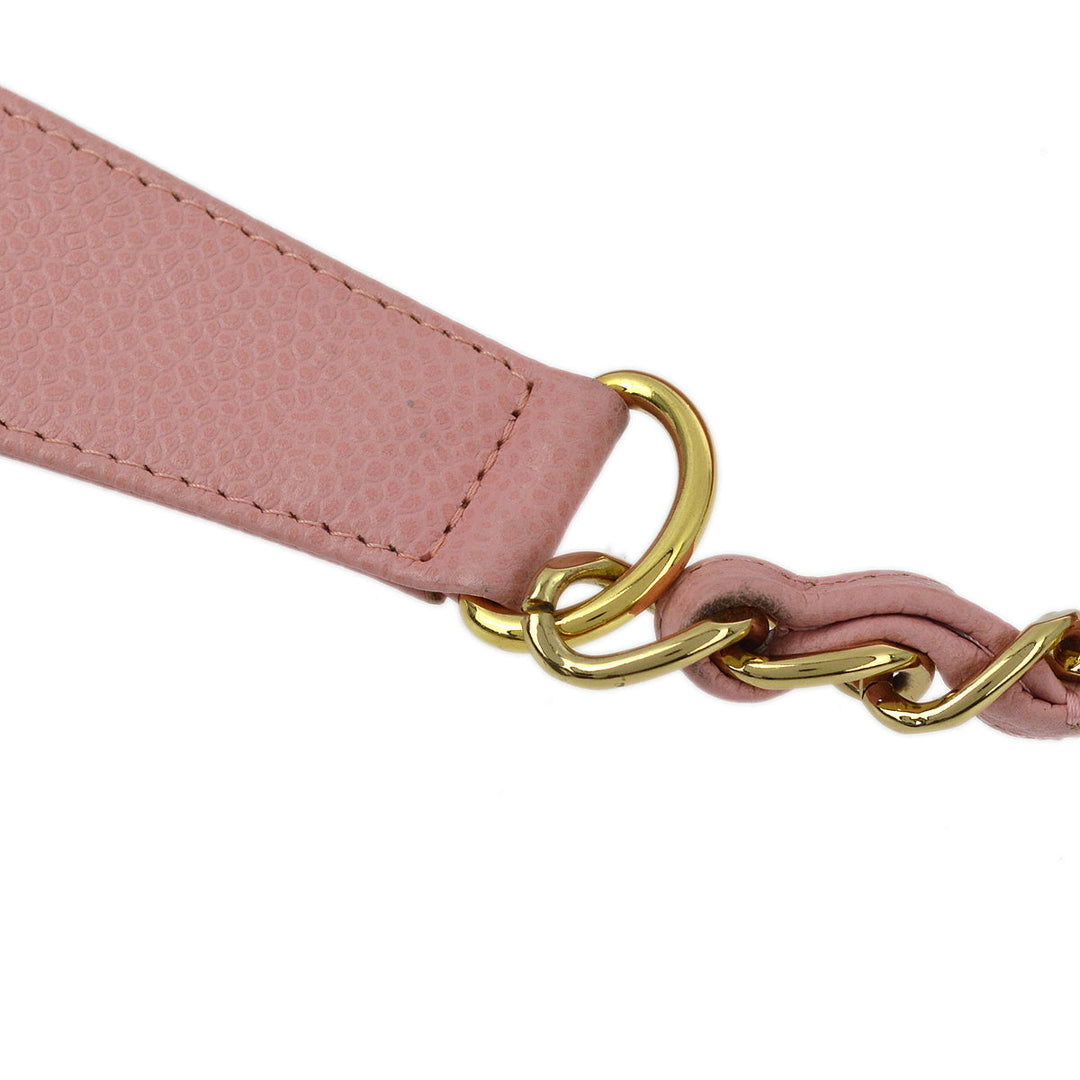 Top Quality Chanel Pink Caviar Hobo Chain Handbag