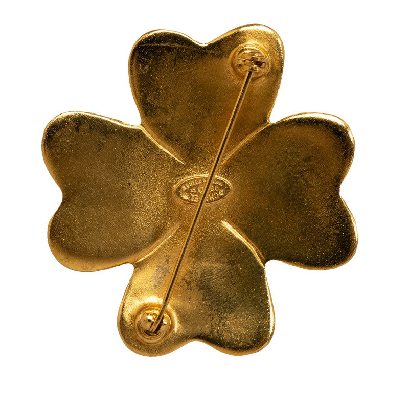 Top Quality Chanel Vintage Coco Flower Brooch Gold Plated Women's