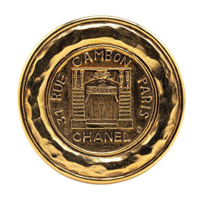 Top Quality Chanel Medal Motif Brooch Gold