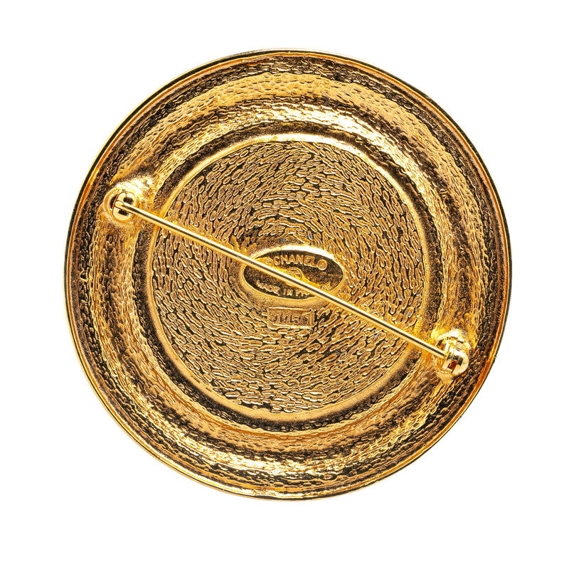 Top Quality Chanel Medal Motif Brooch Gold