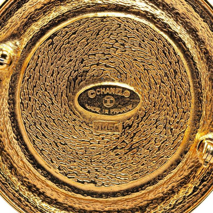 Top Quality Chanel Medal Motif Brooch Gold
