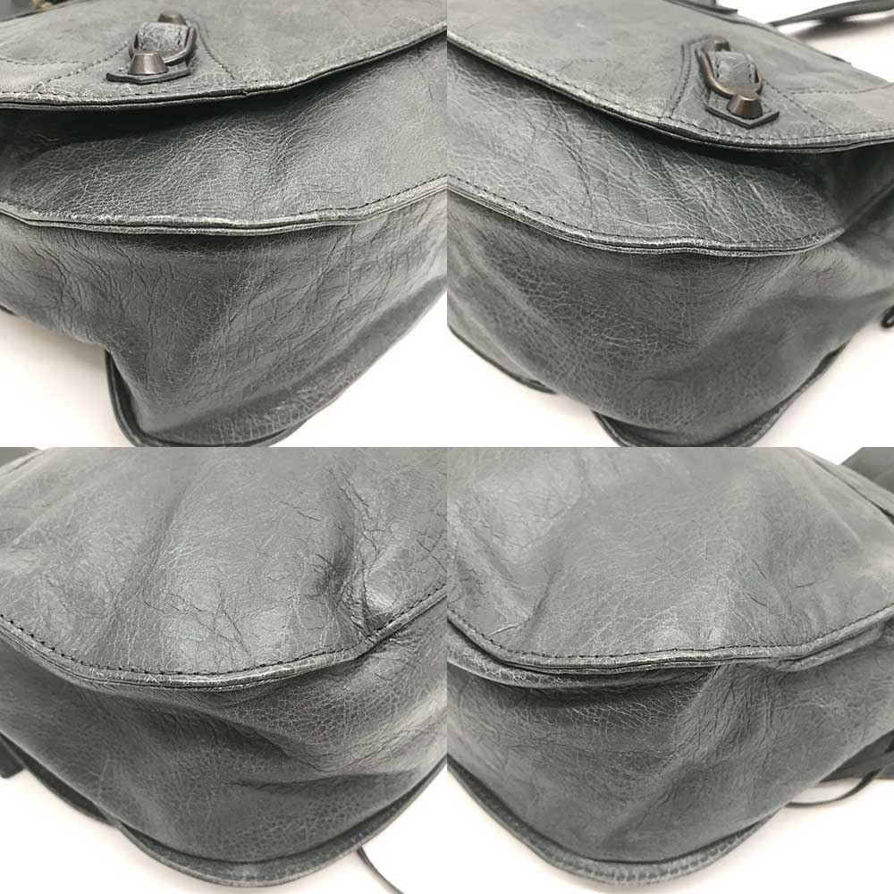 Top Quality Balenciaga Leather Classic Neo Folk Shoulder Bag 285346