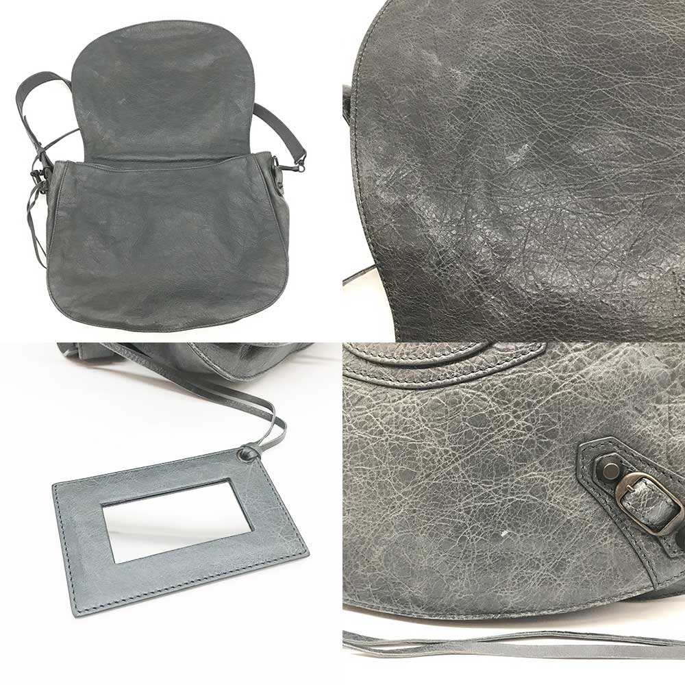 Top Quality Balenciaga Leather Classic Neo Folk Shoulder Bag 285346