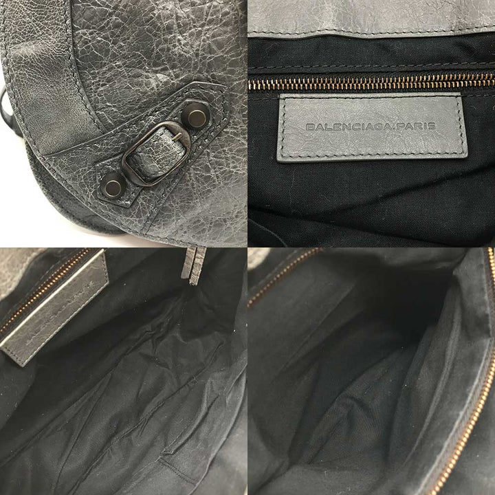 Top Quality Balenciaga Leather Classic Neo Folk Shoulder Bag 285346