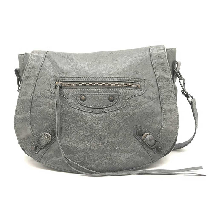 Top Quality Balenciaga Leather Classic Neo Folk Shoulder Bag 285346