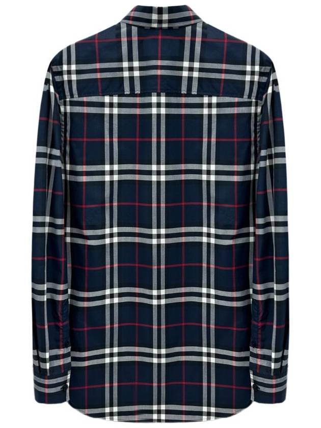 Burberry Men's Vintage Check Long Sleeve Shirt Navy