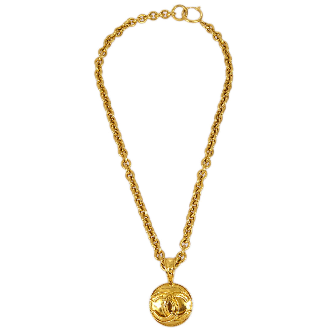 Top Quality Chanel Gold Chain Pendant Necklace 94P