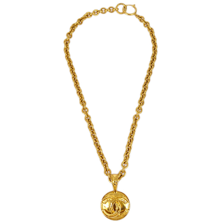 Top Quality Chanel Gold Chain Pendant Necklace 94P