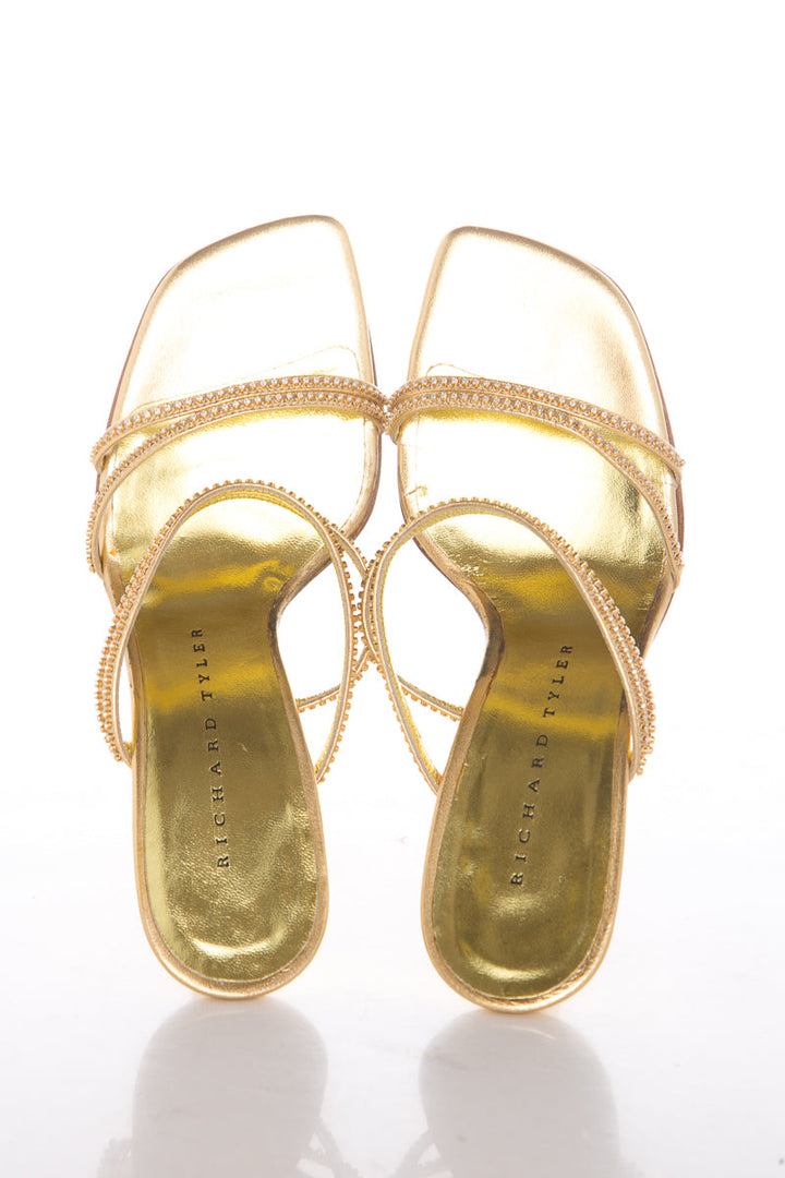 Richard Tyler Gold Heels SZ 6