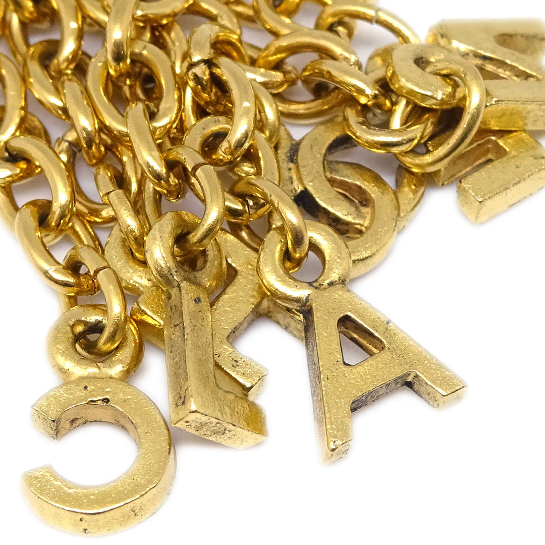 Top Quality Chanel Dangle Fringe Earrings Clip-On Gold