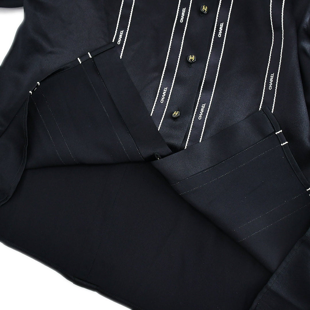 Top Quality Chanel Blouse Shirt Black 94A #38