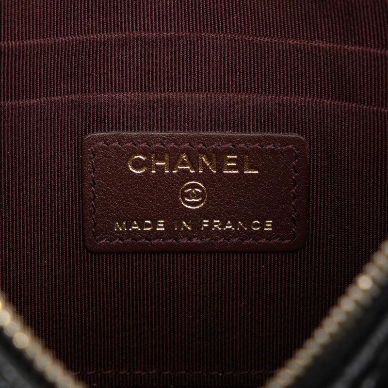Top Quality Chanel Matrases Cocomark Timeless Classic Card Box Long Wallet Black Caviar   CHANEL
