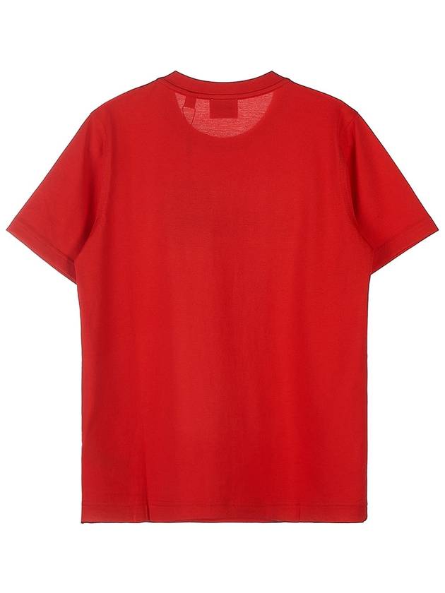 Burberry Logo Print Short Sleeve T-Shirt Red