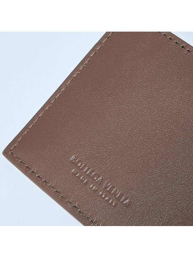 Bottega veneta Intrecciato Lambskin Calfskin Card Wallet Taupe Grey