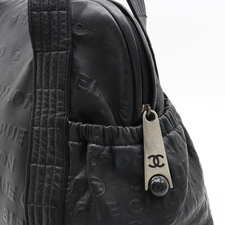 Top Quality Chanel Unlimited Logo Mini Boston Bag  Bag Shoulder Bag Shoulder Bag Black Black A46123