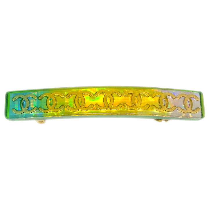 Top Quality Chanel Hair Clip Hairpin Barrette Yellow 61