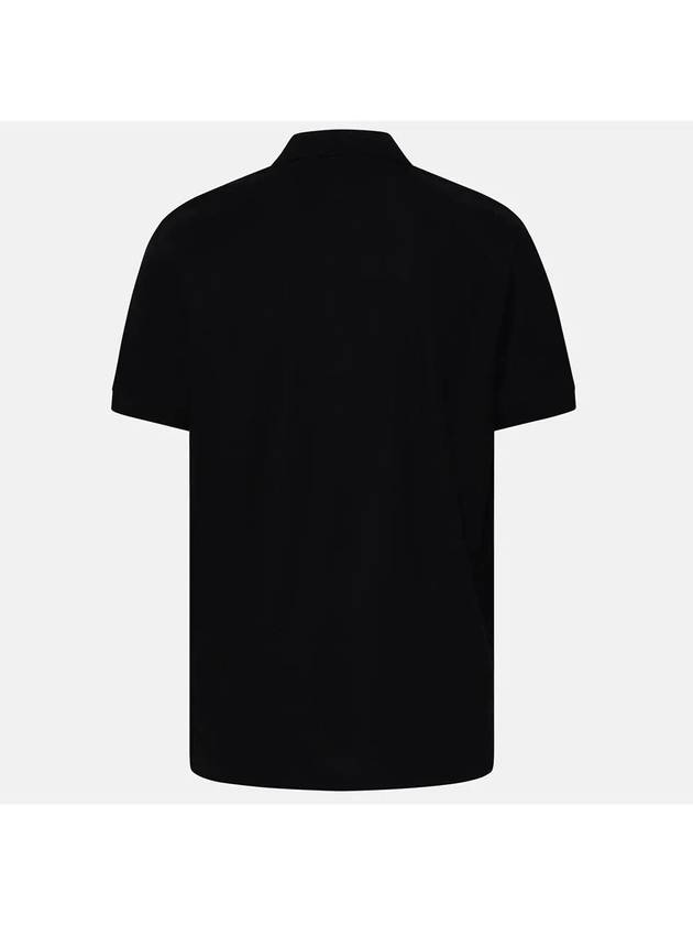 Burberry Men's Eddie Embroidered Logo Polo Shirt Black