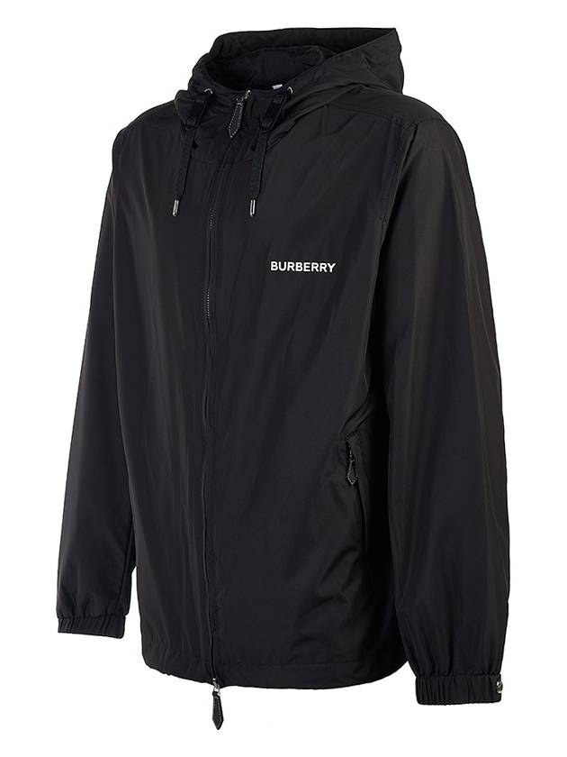 Burberry Men's Horseferry Logo Hooded Jacket Black