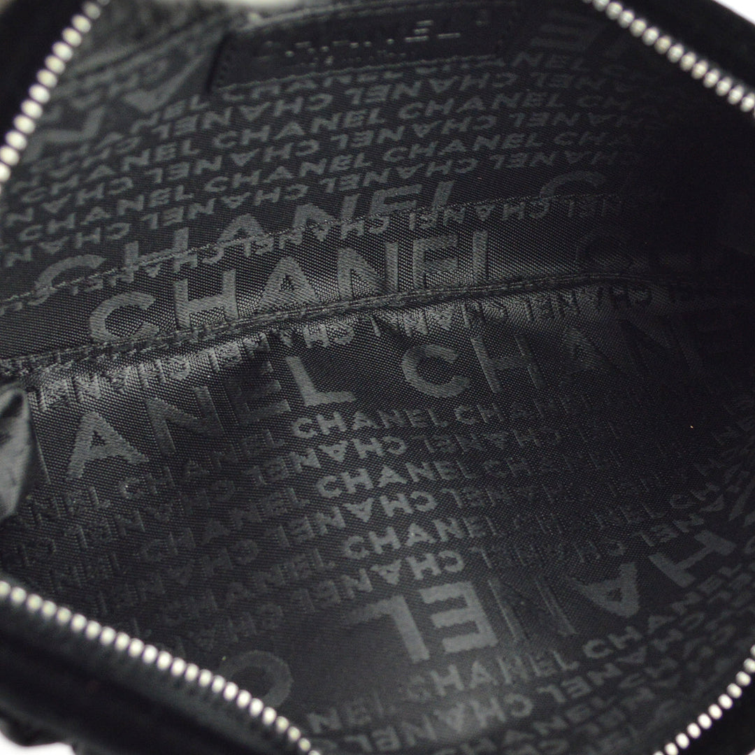 Top Quality Chanel Black Satin Chain Handbag