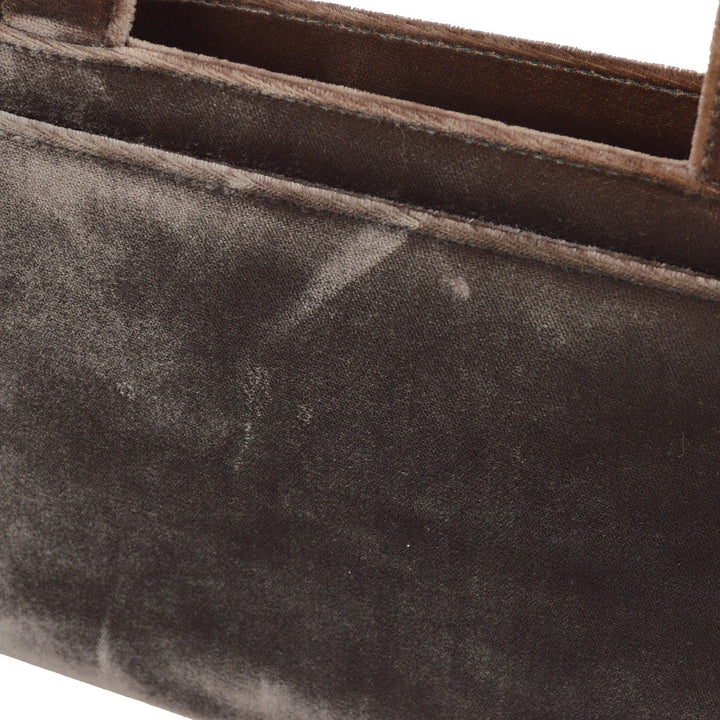Top Quality Chanel Brown Velvet Handbag