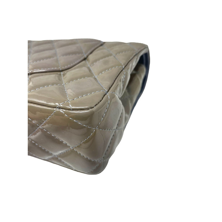 Top Quality Chanel Top Quality Chanel Classic Patent Medium Double New Bag - Grey