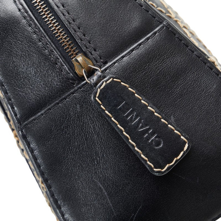 Top Quality Chanel Cocomark Wild tick Handbags Boston Bag Black Leather  Chanel