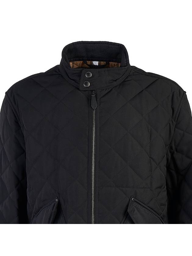 Burberry Diamond Quilted Thermoregulated Jacket Black