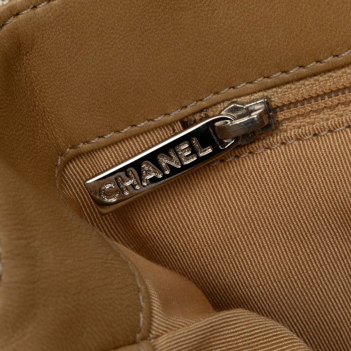 Top Quality Chanel Cocomark Chocolate Bar Camellia Chain Shoulder Bag Beige Yellow Canvas Patent Leather Lady CHANEL
