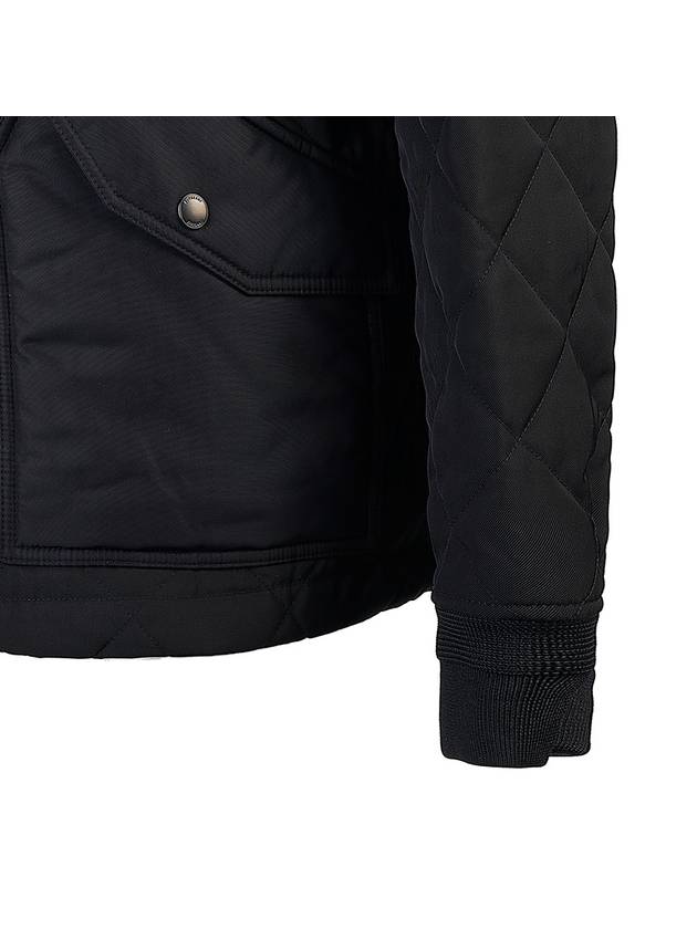 Burberry Diamond Quilted Thermoregulated Jacket Black