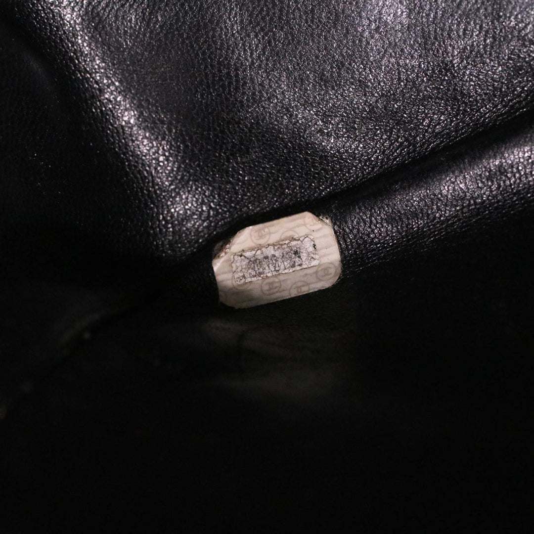 Chanel Big Matelasse Turn Lock Shoulder Bag Caviar Skin Black CC Auth 32155A