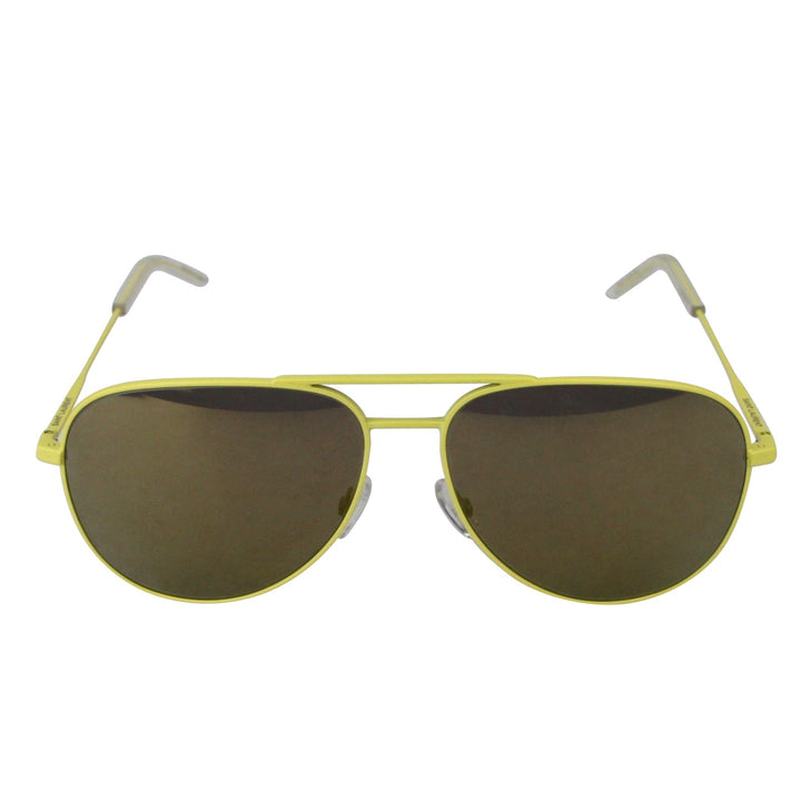 Saint Laurent Men's Yellow Metal Classic 11 Aviator Sunglasses