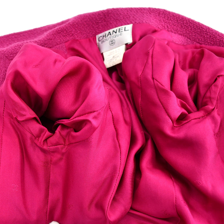 Top Quality Chanel Double Breasted Jacket Pink 95A #40