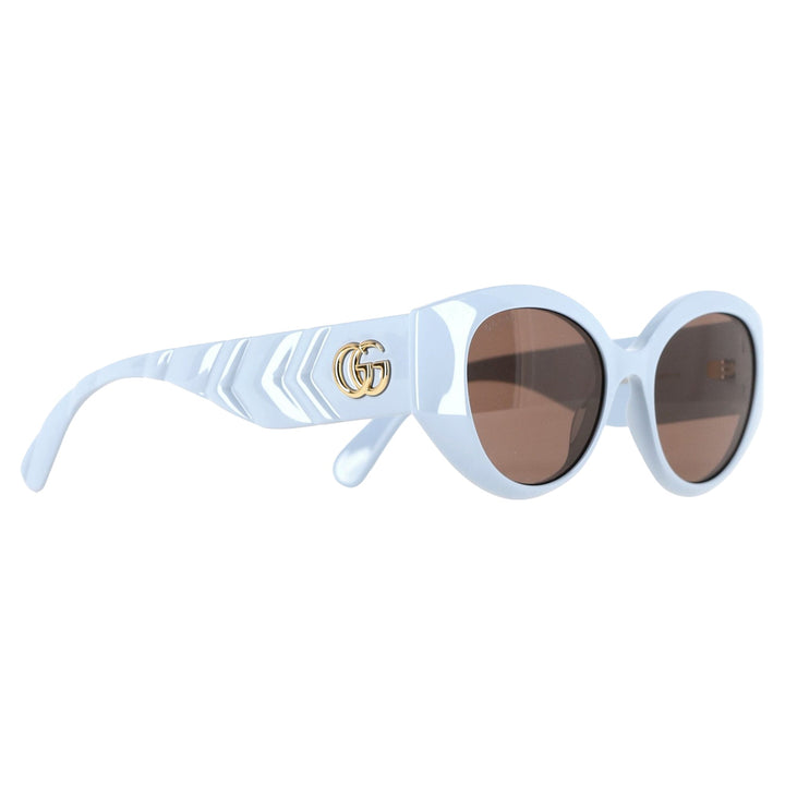 Gucci GG0809S Round Sunglasses in Light Blue Acetate